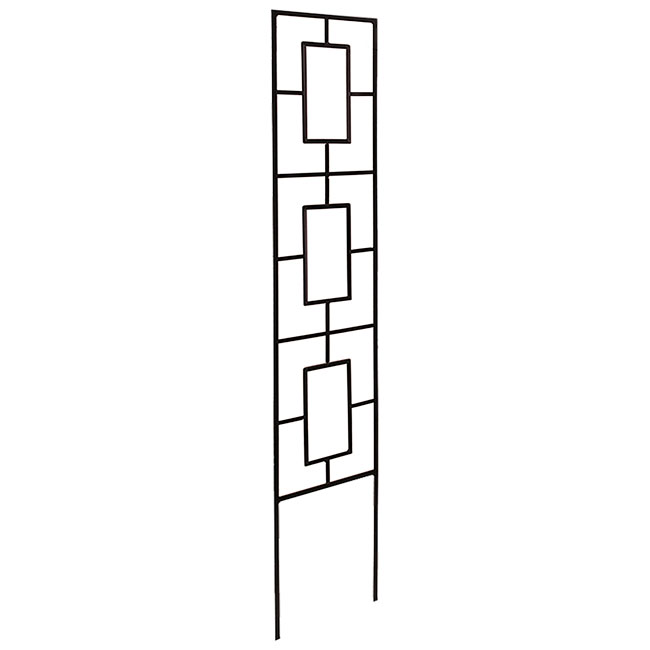 Panacea Contemporary Pot Trellis, Black, 46"H