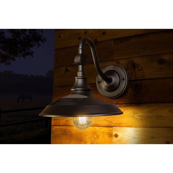 Classy Caps Dark Bronze Solar Barn Light