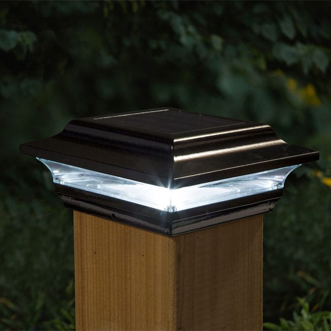 Classy Caps Imperial Solar Post Lights, Black, Pack of 2