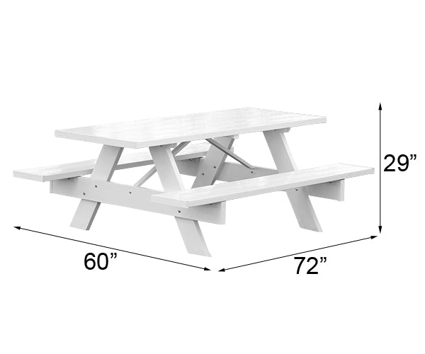 Dura-Trel Picnic Table, 6'