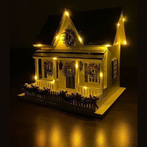 Home Bazaar Holiday Bird House with LEDs