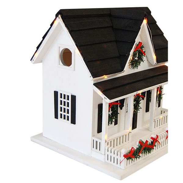 Home Bazaar Holiday Bird House with LEDs
