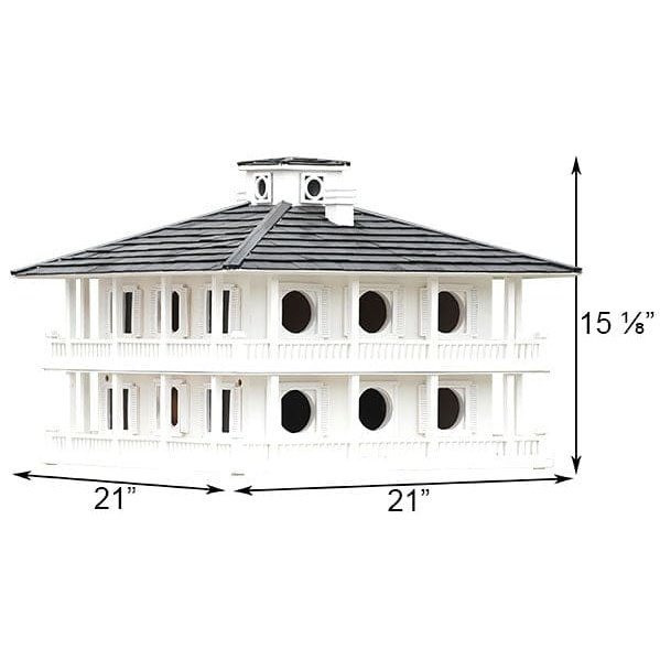 Home Bazaar Purple Martin Clubhouse Bird House, 16 Room