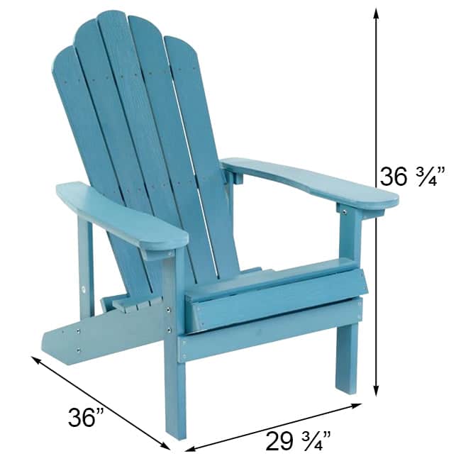 Nestera Adirondack Chair, Blue