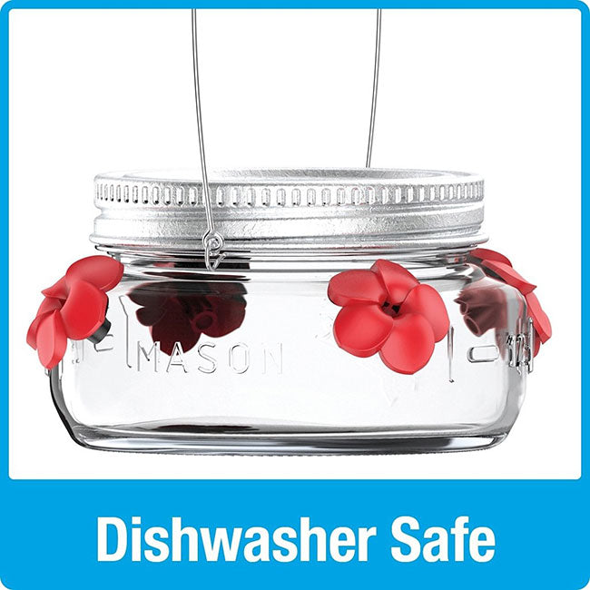 Nature's Way Mason Jar Hummingbird Feeder, 6 oz.