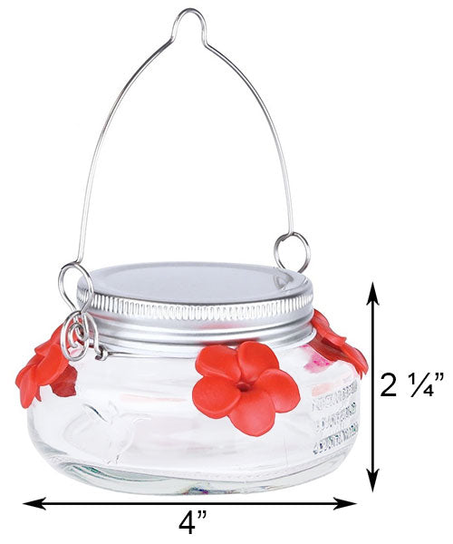Nature's Way Mason Jar Hummingbird Feeder, 6 oz.