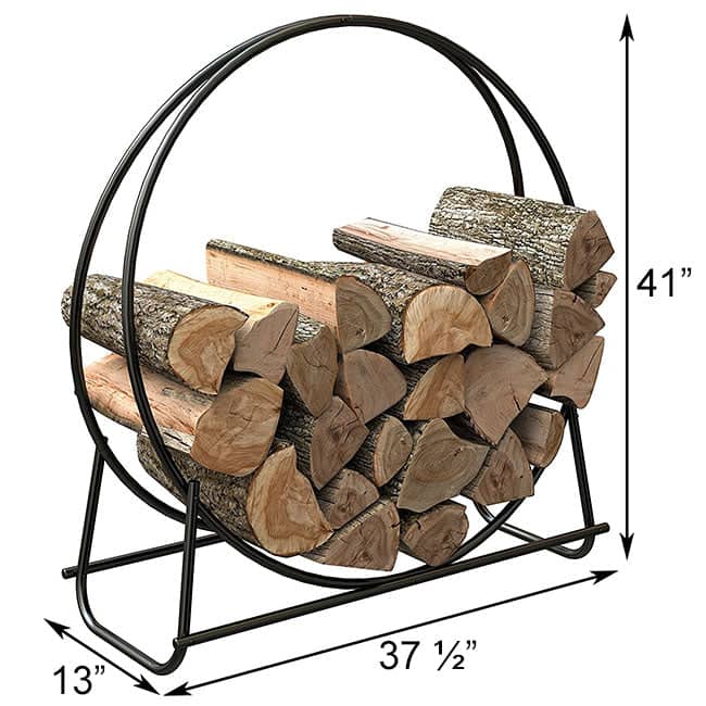 Panacea Tubular Steel Log Loop, Black