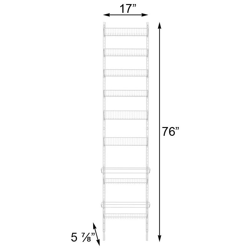 Grayline by Panacea Adjustable Back-of-the-Door Organizer