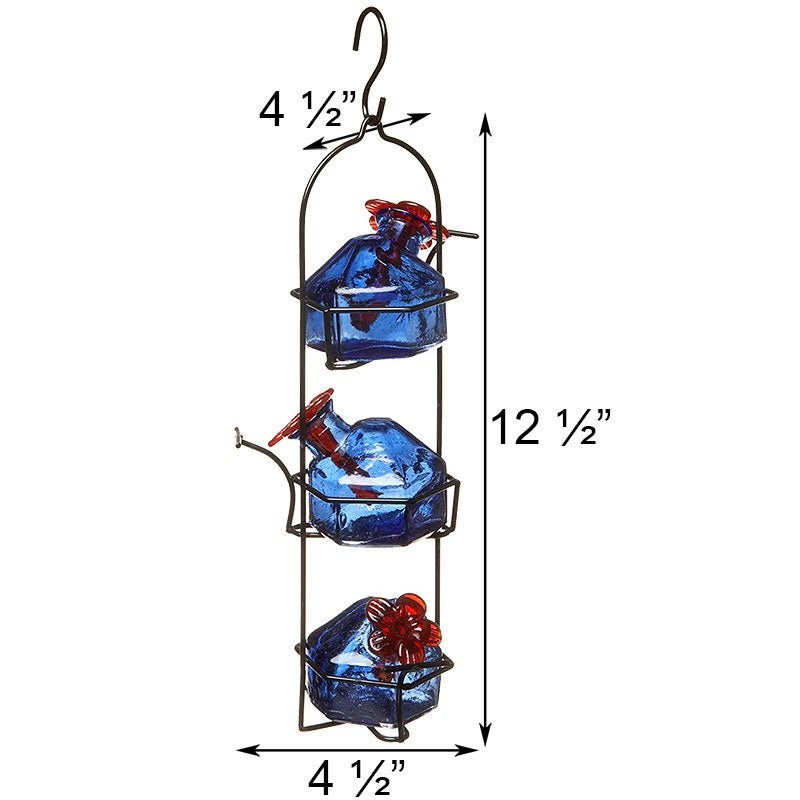 Parasol Lunch Pail Hummingbird Feeder, Blue, 10.5 oz.