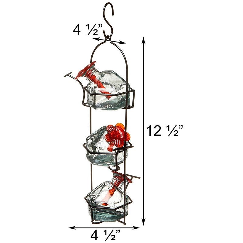 Parasol Lunch Pail Hummingbird Feeder, Clear, 10.5 oz.
