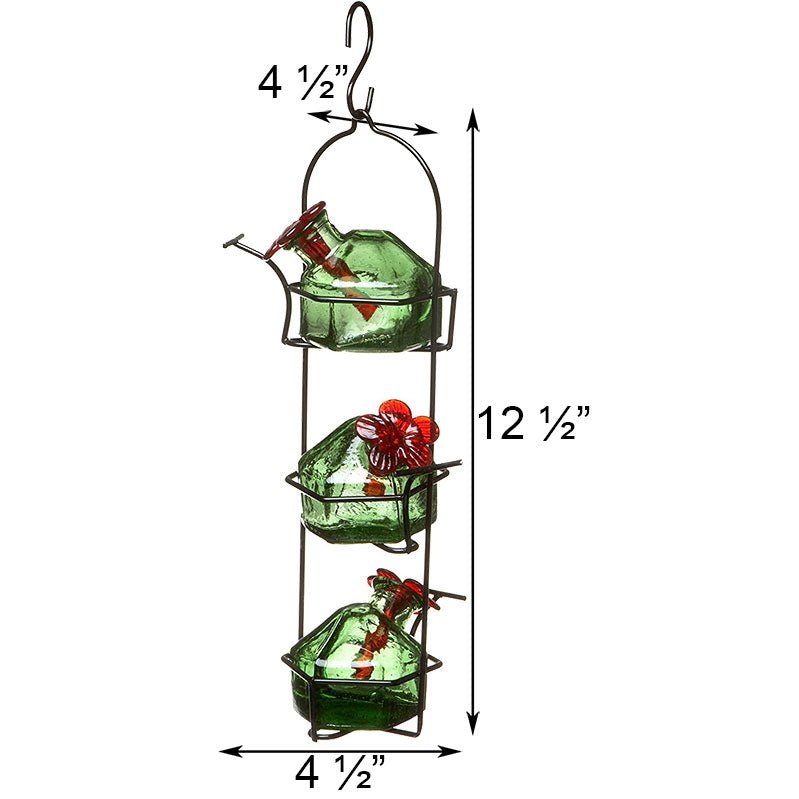 Parasol Lunch Pail Hummingbird Feeder, Green, 10.5 oz.