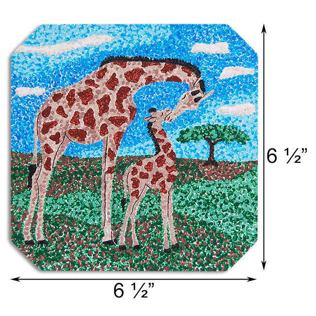 Kids DIY Paint By Numbers Giraffe Canvas by Prime Retreat