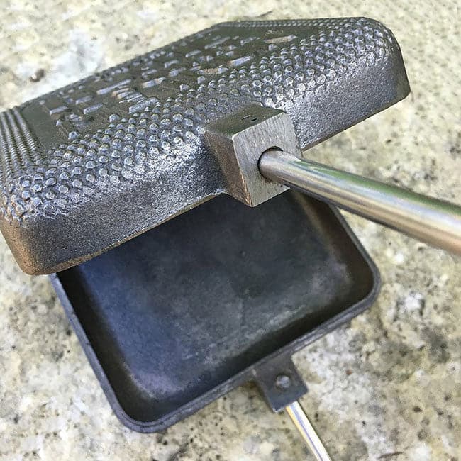 Rome Cast Iron Extra Large Square Pie Irons, Pack of 2