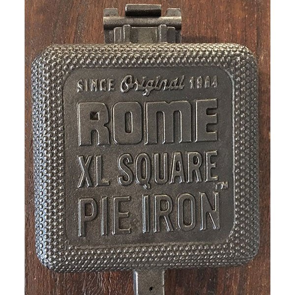 Rome Cast Iron Extra Large Square Pie Irons, Pack of 2