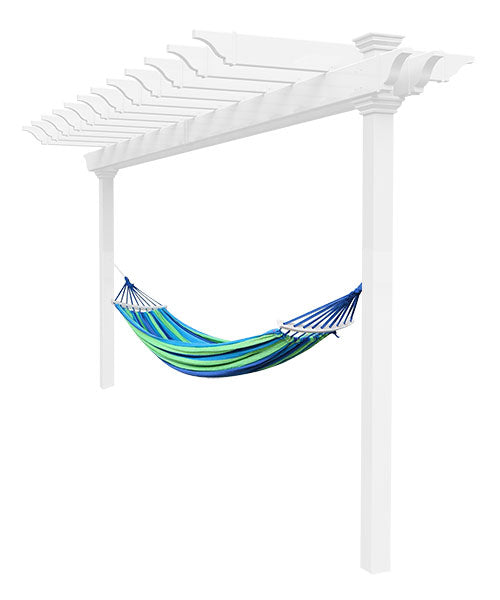 New England Arbors Hammock Stand, White, 94.75"H