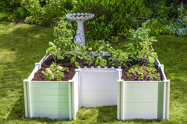 Vita Gardens Keyhole Garden Bed w/Easy Access, 6'L x 6'W