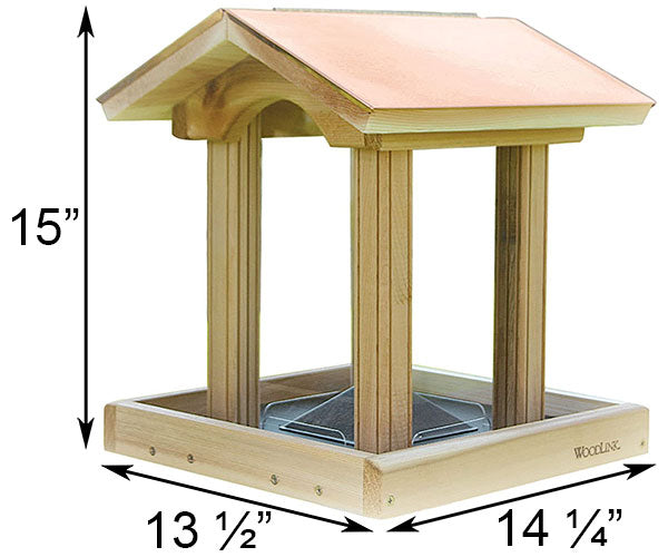 Woodlink Coppertop Cedar Hopper Bird Feeder