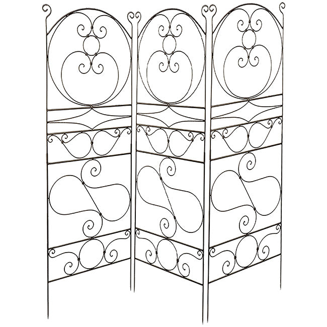 Achla Ferro Firenze Trellises, Brown, 84"H, Pack of 3