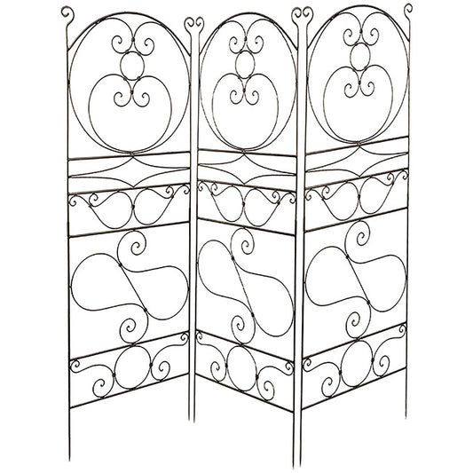 Achla Ferro Firenze Trellises, Brown, 84"H, Pack of 3