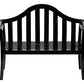 Achla Camelback Bench, Black, 53"L