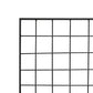 American GardenWorks Narrow Screen Trellis, Black, 64.25"H