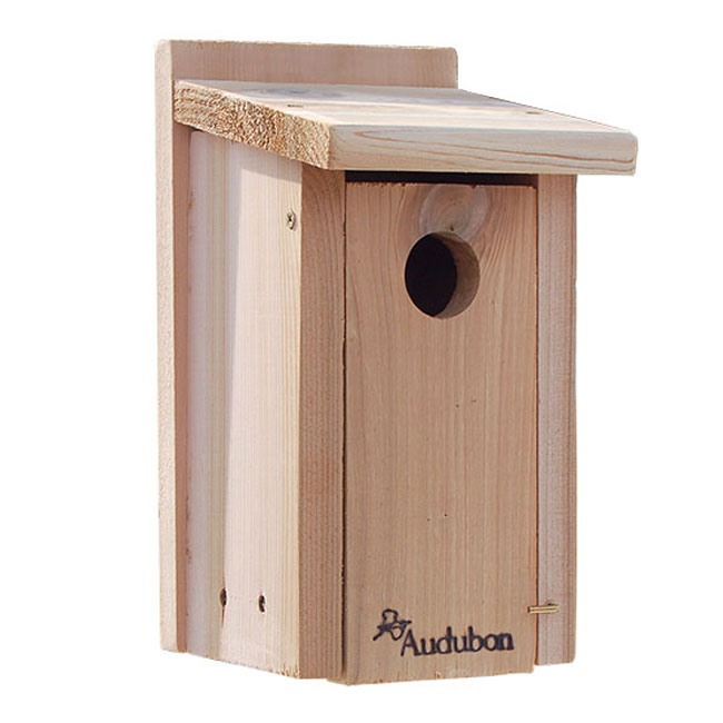 Audubon Cedar Bluebird House with Pole and Hole Protector
