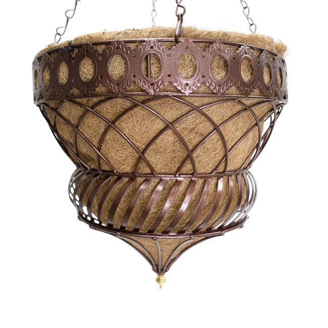 Austram Queen Anne Parasol Hanging Planter, Bronze, 2 Pack