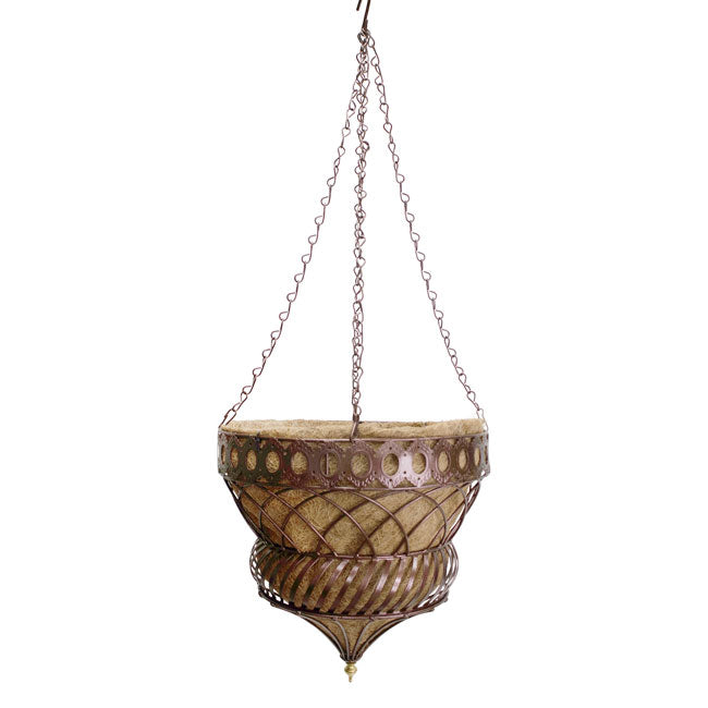 Austram Queen Anne Parasol Hanging Planter, Bronze, 2 Pack