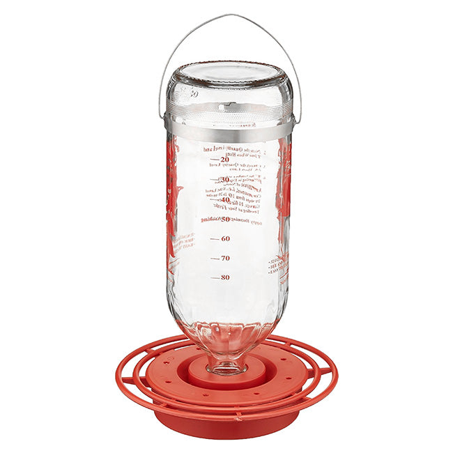 Best-1 Glass Hummingbird Feeder, 32 oz.