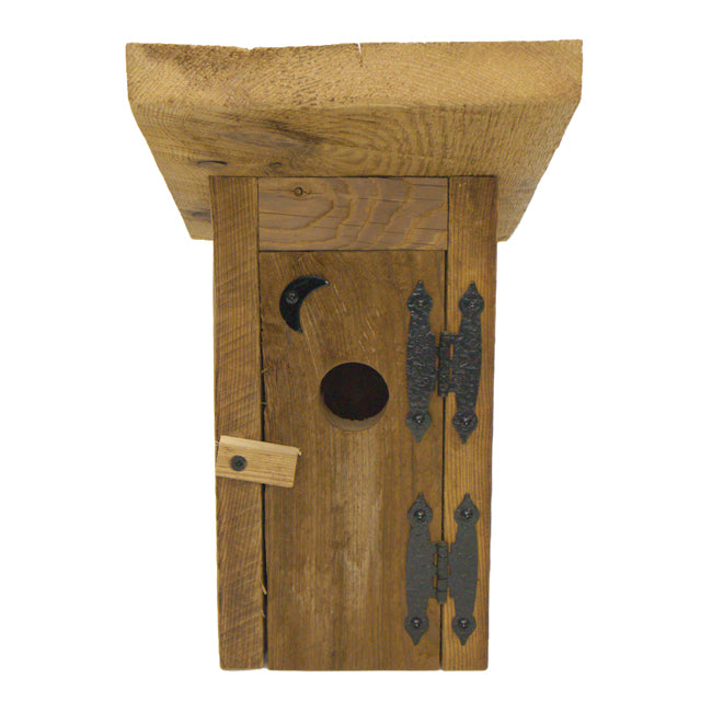 Amish Made Outhouse Rustic Birdhouse