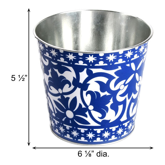 Esschert Design Portuguese Style Flower Pot, 6.125" dia.