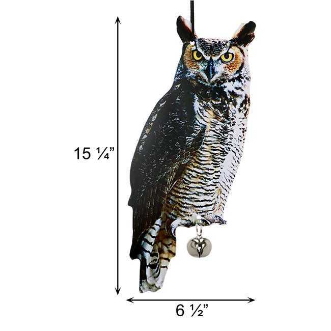 Esschert Design Hanging Scarecrow Owl, 15.25"