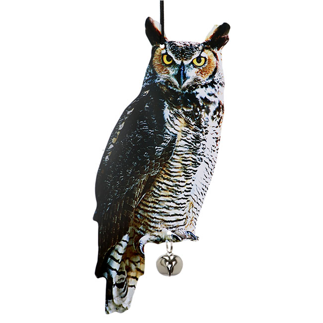 Esschert Design Hanging Scarecrow Owl, 15.25"