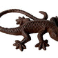 Esschert Design Cast Iron Lizard Statue, Antique Brown
