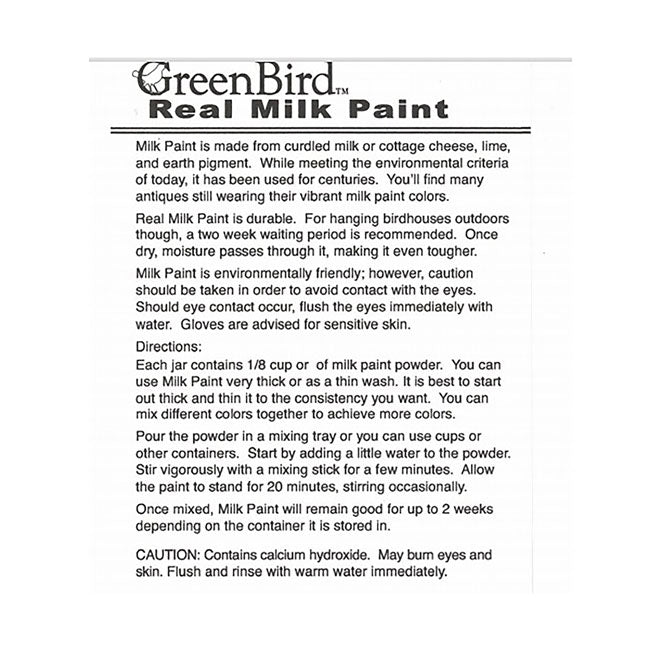 GreenBird Real Milk Paint Powders