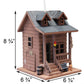 Home Bazaar Log Cabin Bird House