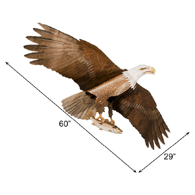 Jackite Bald Eagle Kite & Fiberglass Telescoping Pole