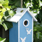 Butterfly Skies Bird House, Blue