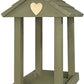 Valentine Fly Through Bird Feeder, Green