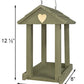 Valentine Fly Through Bird Feeder, Green