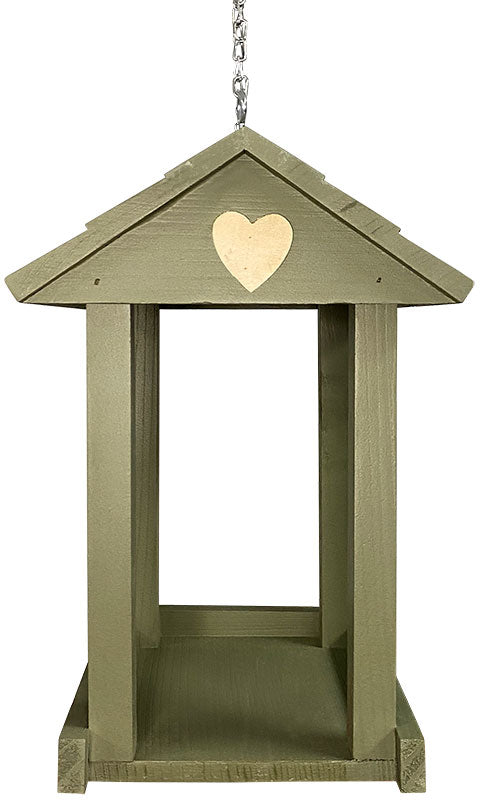 Valentine Fly Through Bird Feeder, Green