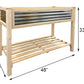 Panacea Cedar & Galvanized Steel Elevated Planter Bed, 4'L