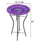 Audubon Glass Mosaic Bird Baths with Stands, Pack of 3