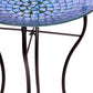 Audubon Glass Mosaic Bird Bath with Steel Stand, Rainbow