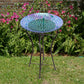 Audubon Glass Mosaic Bird Bath with Steel Stand, Rainbow