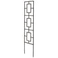 Panacea Contemporary Pot Trellis, Black, 46"H