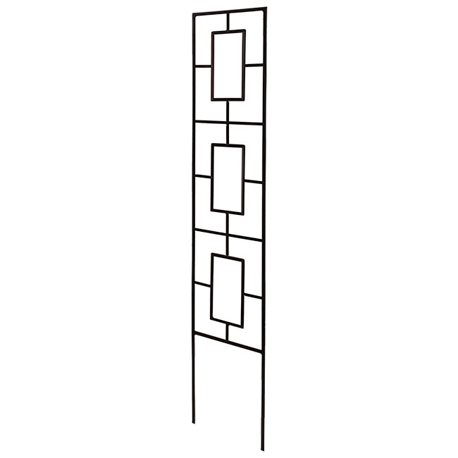 Panacea Contemporary Pot Trellis, Black, 46"H