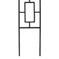 Panacea Contemporary Pot Trellis, Black, 46"H