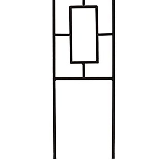 Panacea Contemporary Pot Trellis, Black, 46"H