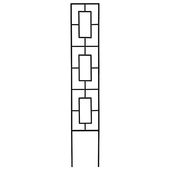 Panacea Contemporary Pot Trellis, Black, 46"H